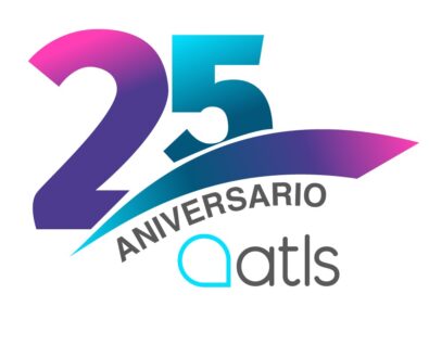 ATLS 25th anniversary logo - Translation and digital marketing agency